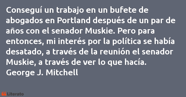 Frases de George J. Mitchell