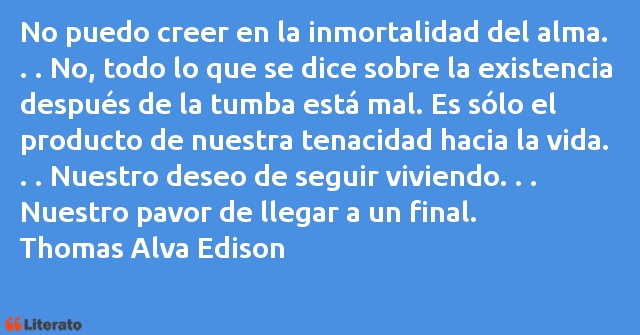 Frases de Thomas Edison