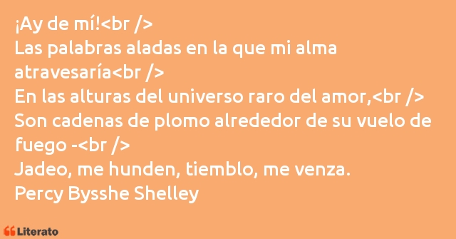 Frases de Percy Bysshe Shelley