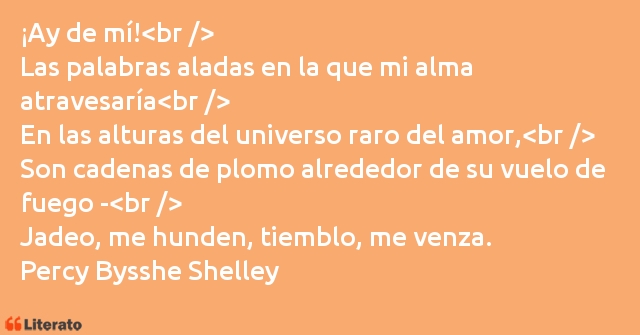 Frases de Percy Bysshe Shelley