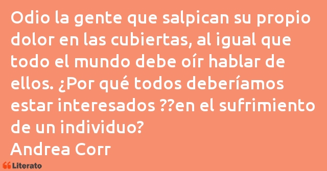 Frases de Andrea Corr