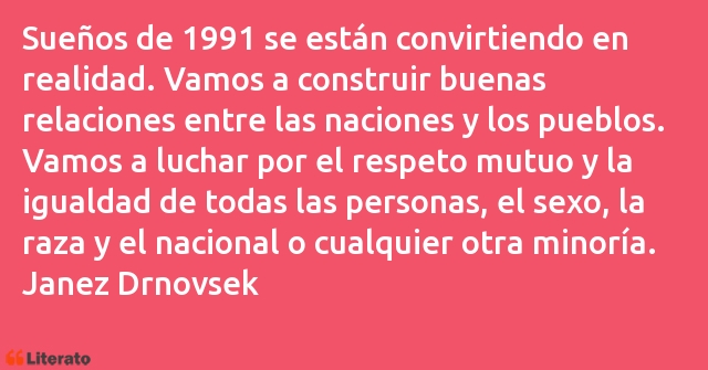 Frases de Janez Drnovsek