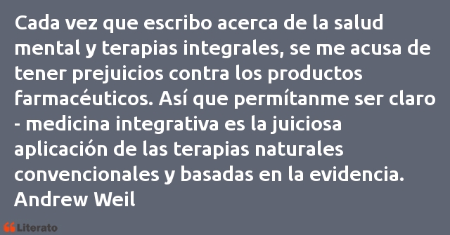 Frases de Andrew Weil