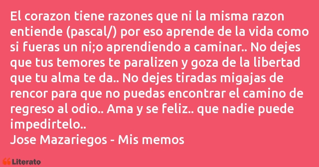 Frases de Jose Mazariegos