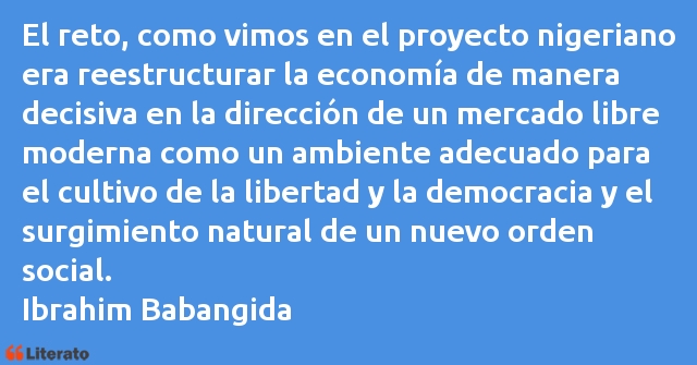 Frases de Ibrahim Babangida