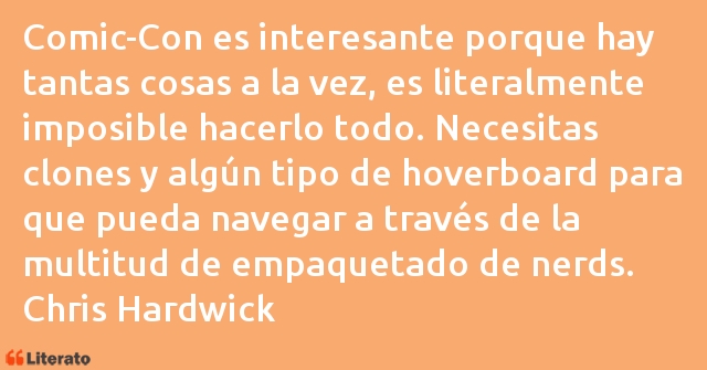 Frases de Chris Hardwick