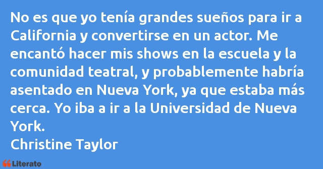 Frases de Christine Taylor