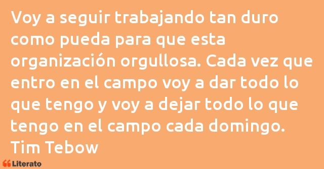 Frases de Tim Tebow