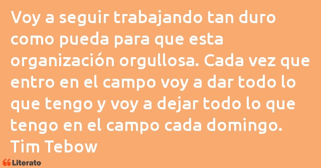 Frases de Tim Tebow