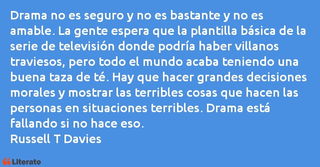 Frases de Russell T Davies