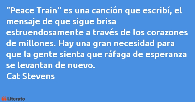 Frases de Cat Stevens