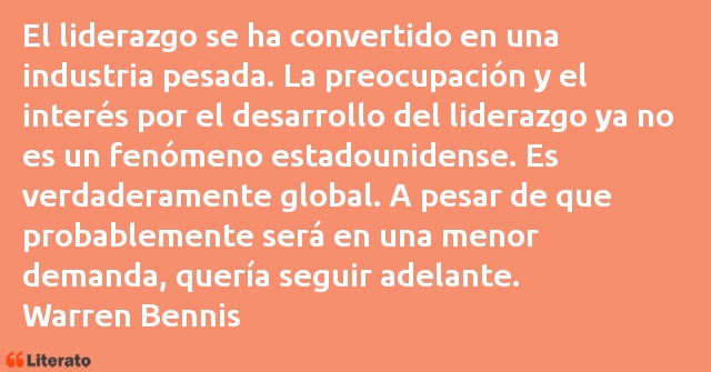 Frases de Warren G. Bennis