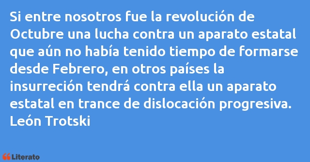 Frases de León Trotski