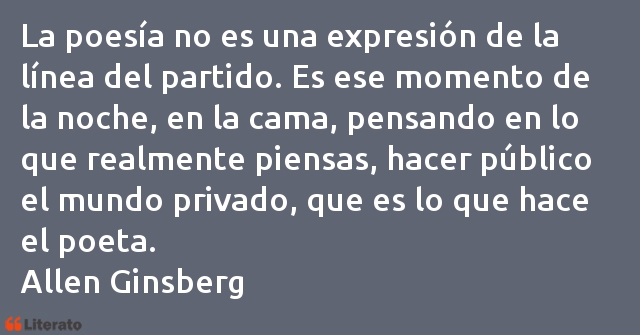 Frases de Allen Ginsberg