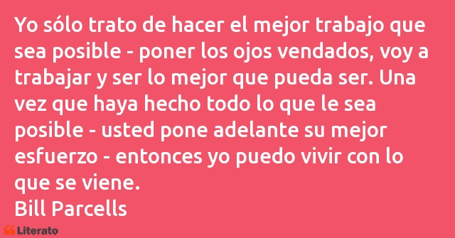 Frases de Bill Parcells