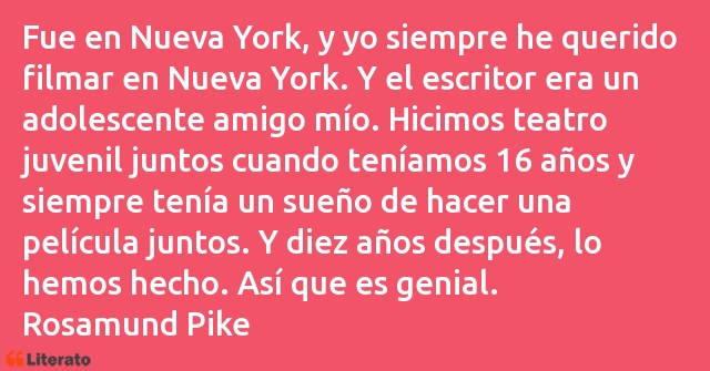 Frases de Rosamund Pike