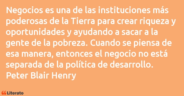Frases de Peter Blair Henry