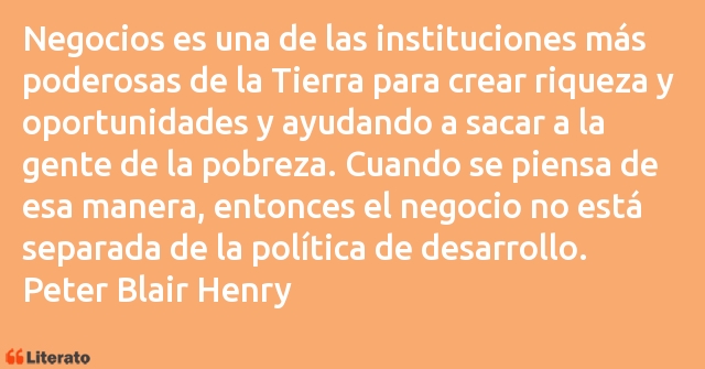 Frases de Peter Blair Henry