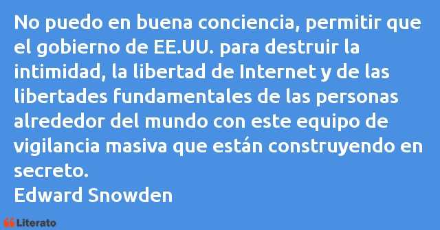 Frases de Edward Snowden