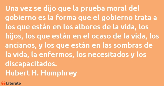 Frases de Hubert H. Humphrey