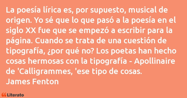 Frases de James Fenton