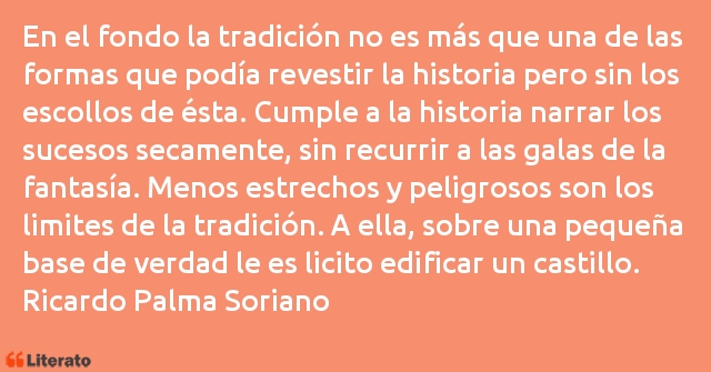 Frases de Ricardo Palma