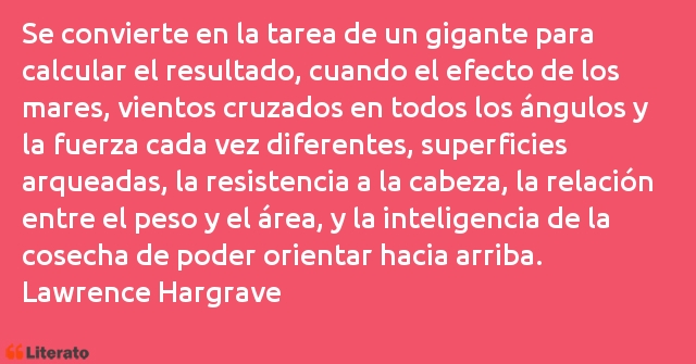 Frases de Lawrence Hargrave