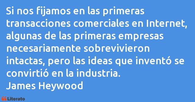 Frases de James Heywood