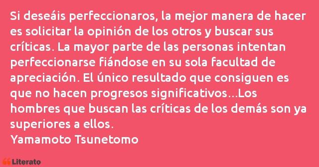 Frases de Yamamoto Tsunetomo