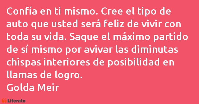 Frases de Golda Meir