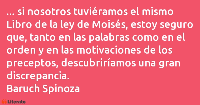 Frases de Baruch Spinoza