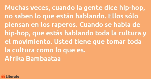 Frases de Afrika Bambaataa