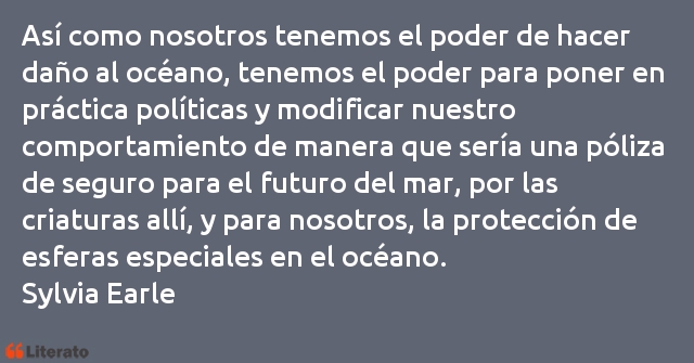 Frases de Sylvia Earle