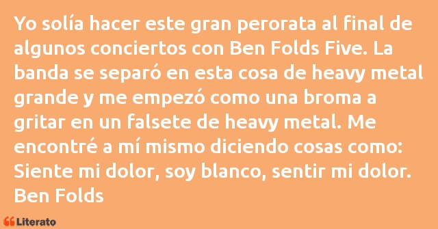 Frases de Ben Folds