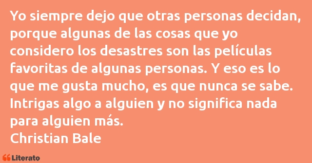 Frases de Christian Bale