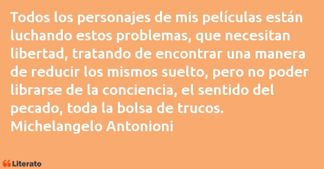 Frases de Michelangelo Antonioni