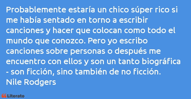 Frases de Nile Rodgers