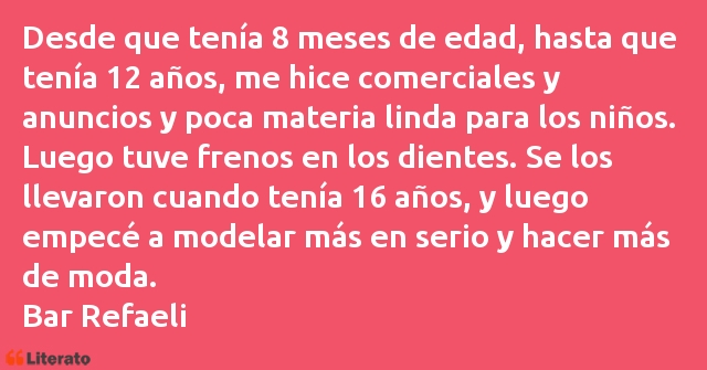 Frases de Bar Refaeli