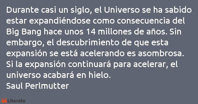 Frases de Saul Perlmutter