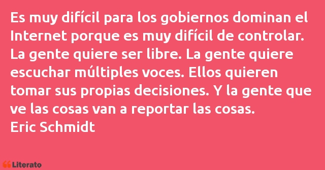 Frases de Eric Schmidt