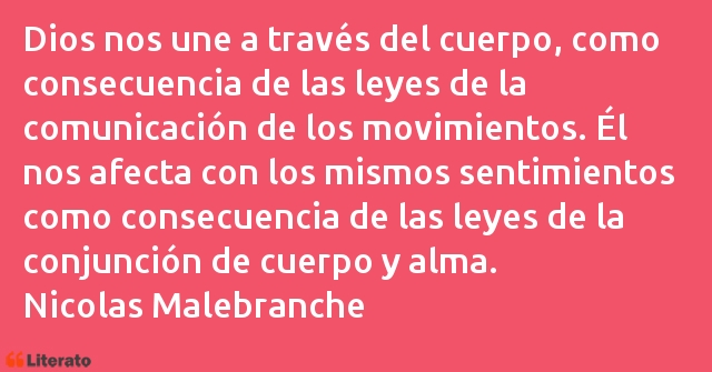 Frases de Nicolas Malebranche