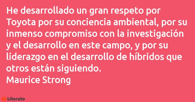 Frases de Maurice Strong