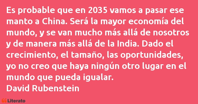 Frases de David Rubenstein