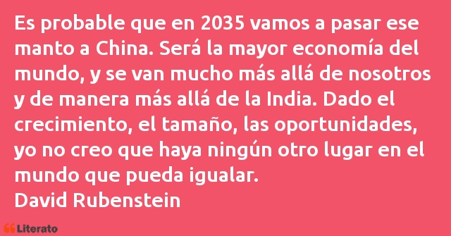 Frases de David Rubenstein