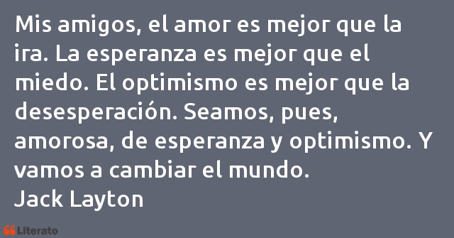 Frases de Jack Layton