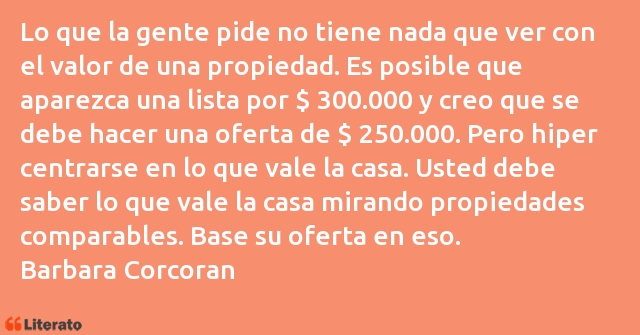 Frases de Barbara Corcoran