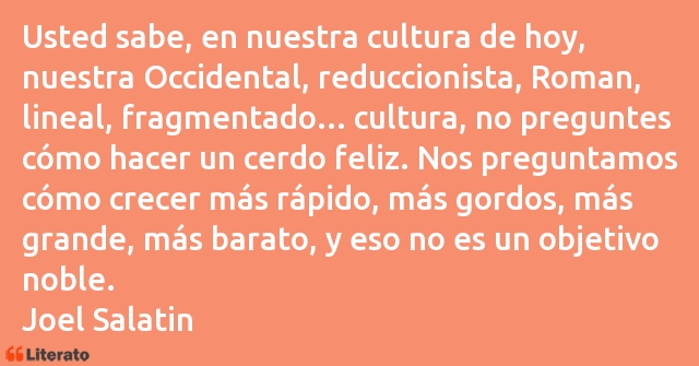 Frases de Joel Salatin