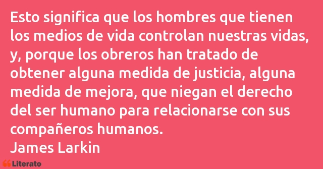 Frases de James Larkin