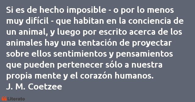 Frases de J. M. Coetzee