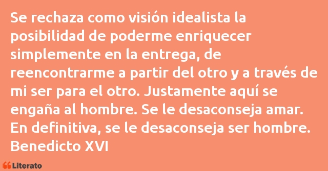 Frases de Benedicto XVI